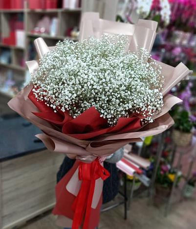 Букет цветов из: Гипсофила в Старое Шайгово