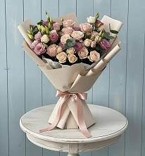 Букет цветов из:  Розы и Лизиантусы #REPLACE_PRED# Старое Шайгово