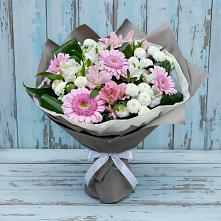 Букет цветов из:  Герберы, Альстромерии и Хризантемы #REPLACE_PRED# Старое Шайгово