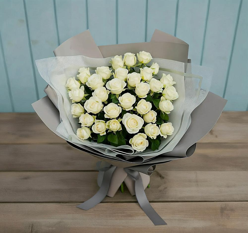 Букет Белоснежная нежность в Старое Шайгово