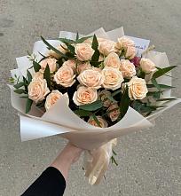 Букет Кремовые розы Латте в Старое Шайгово