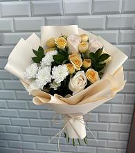 Букет цветов из:  Розы и Хризантемы в Старое Шайгово
