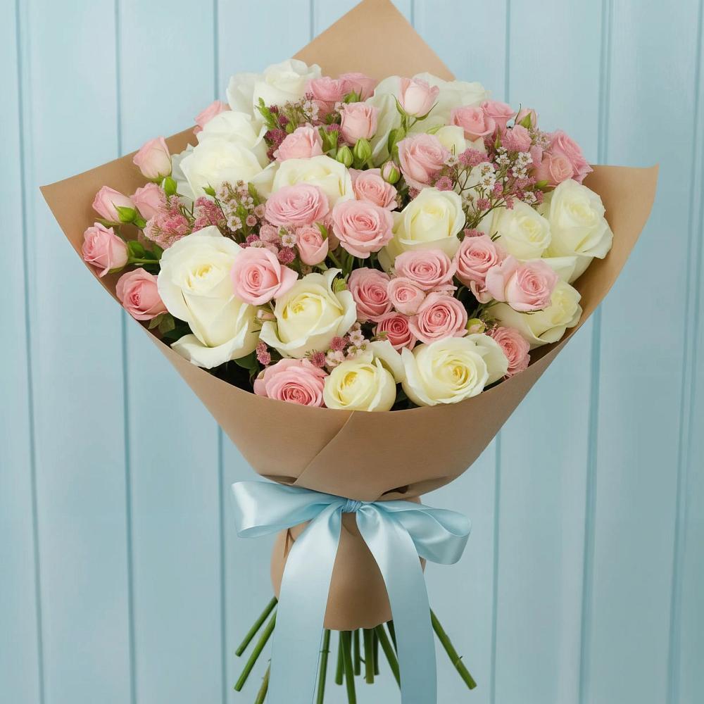 Букет цветов из: Розы в Старое Шайгово