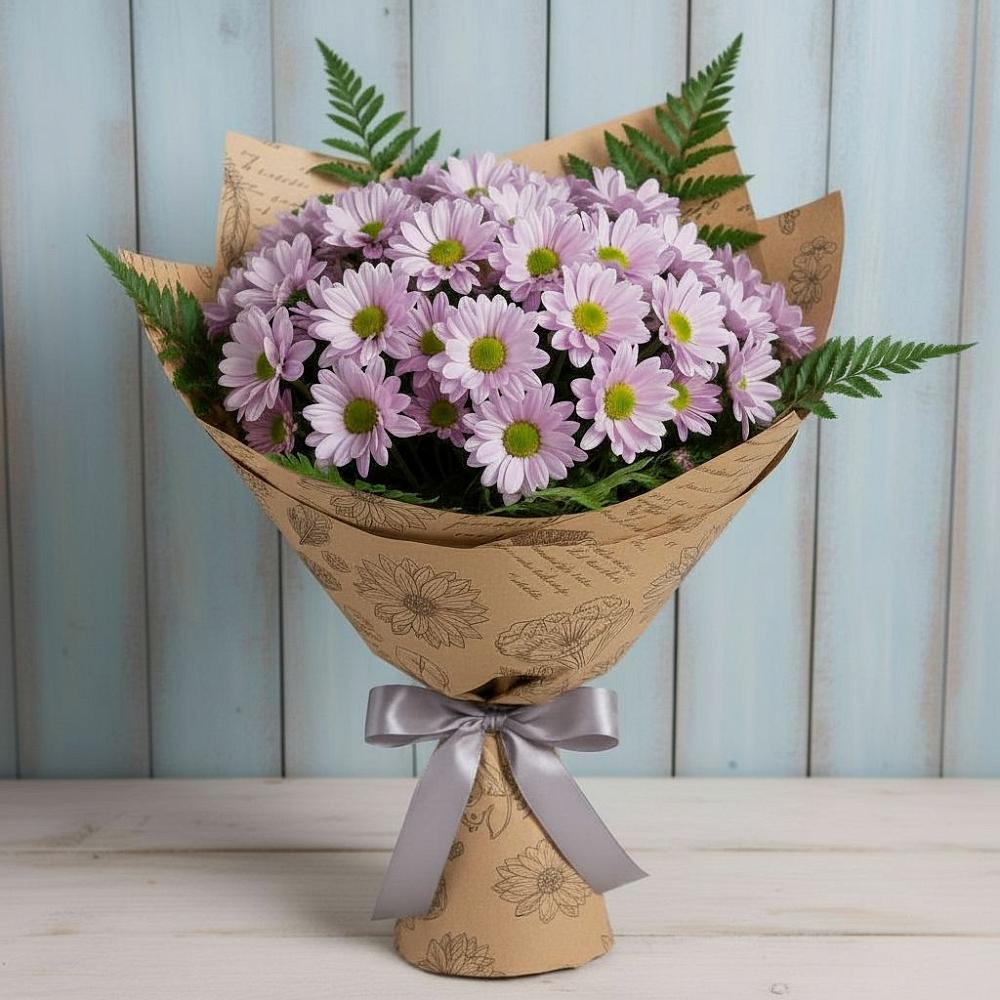 Букет цветов из: Хризантемы в Старое Шайгово