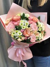 Букет цветов из:  Гвоздики, Розы и Хризантемы #REPLACE_PRED# Старое Шайгово