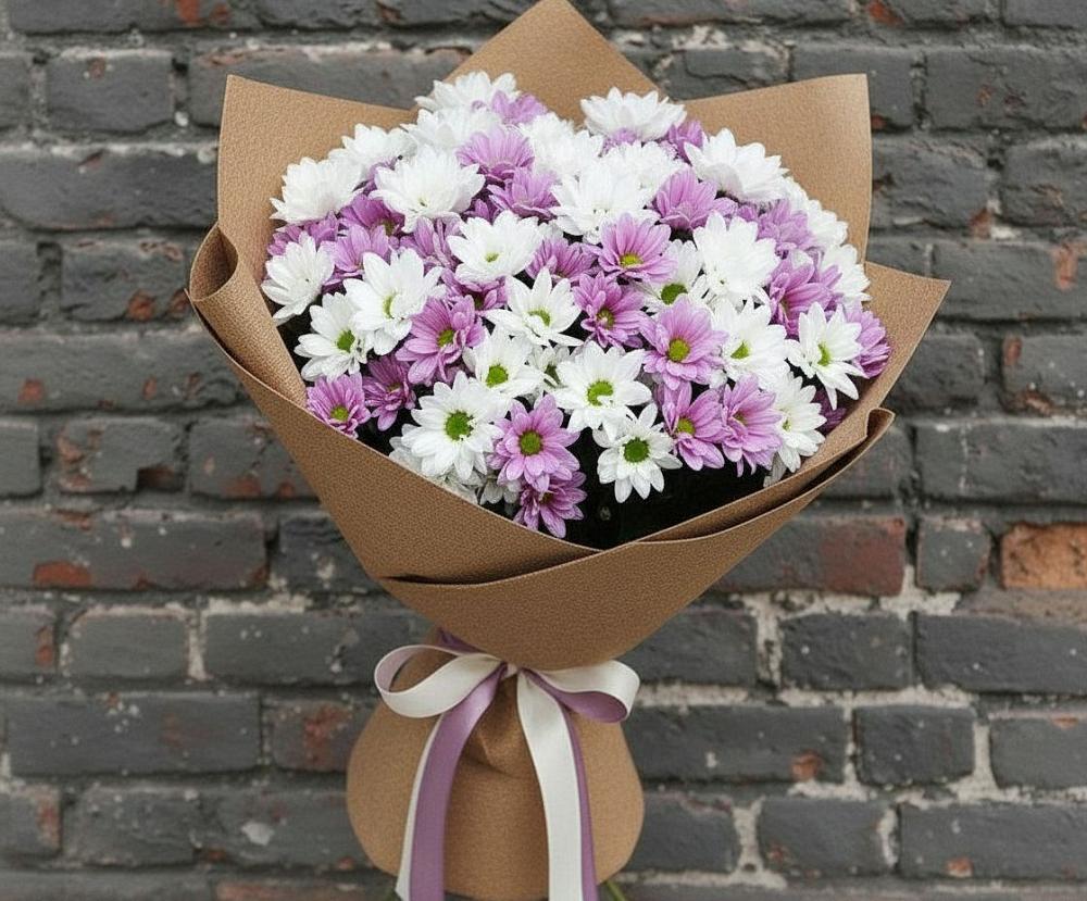 Букет цветов из: Хризантемы в Старое Шайгово