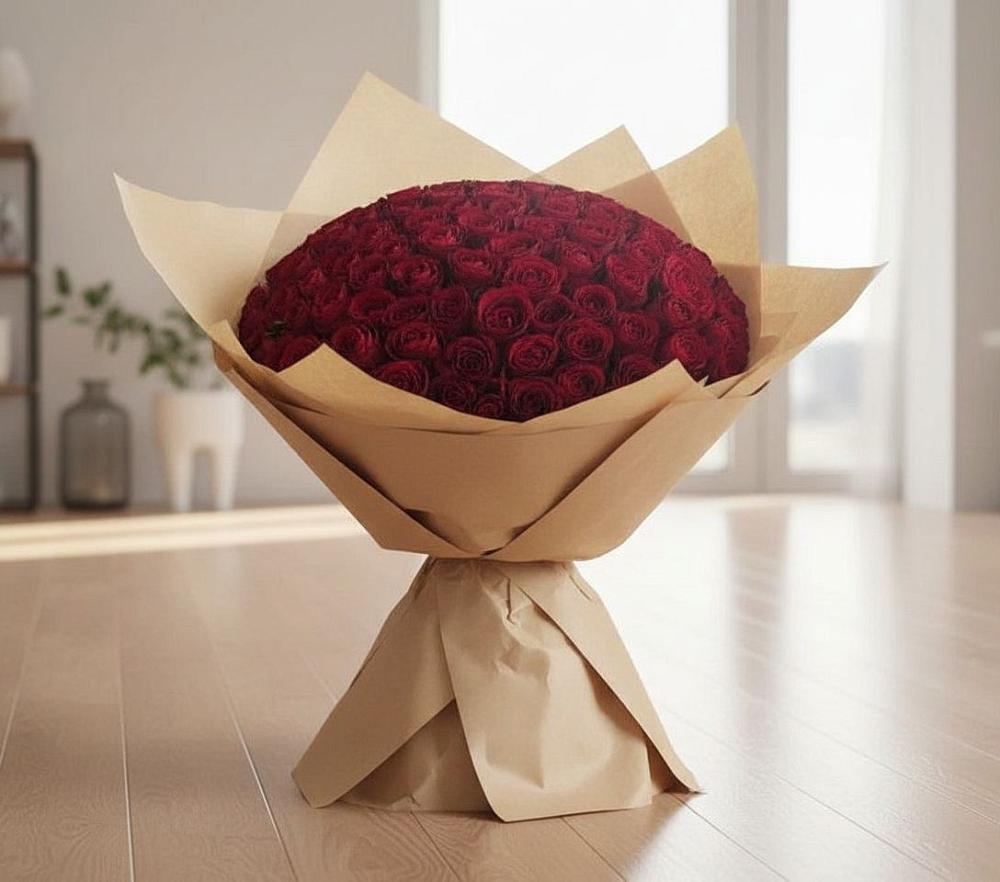 Букет 101 Красная роза в Старое Шайгово