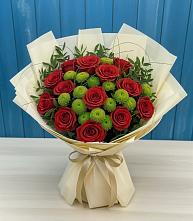 Букет цветов из:  Розы и Хризантемы #REPLACE_PRED# Старое Шайгово