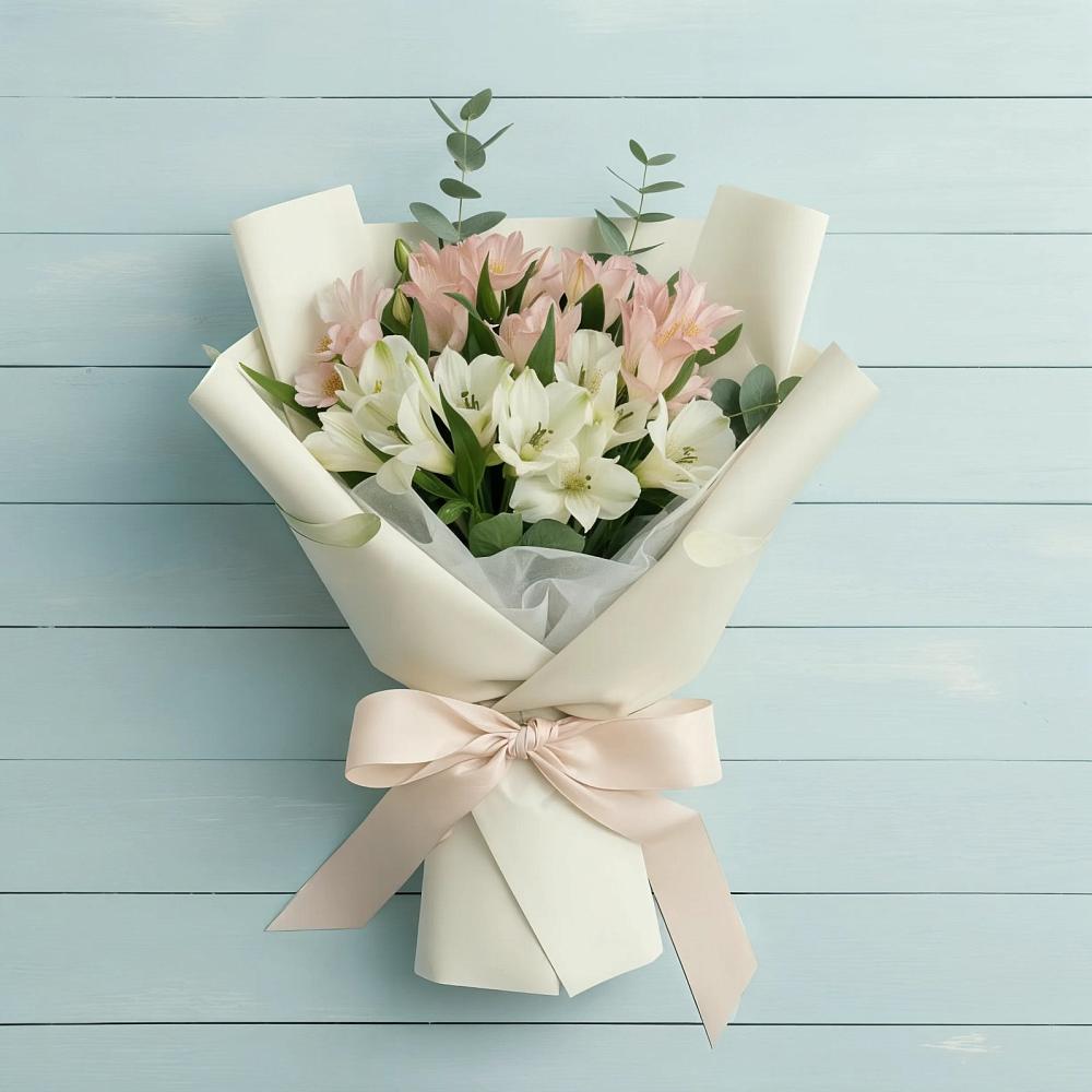 Букет цветов из: Альстромерии в Старое Шайгово