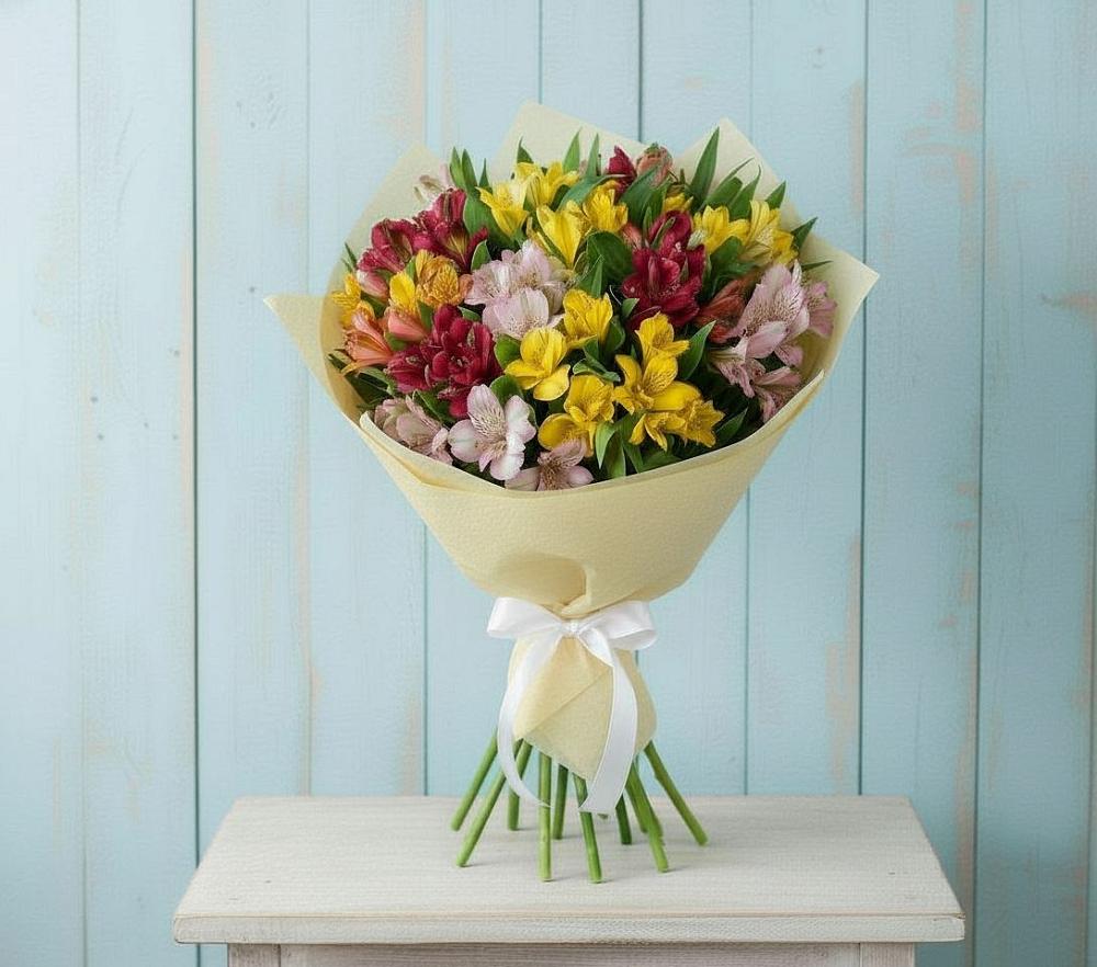 Букет цветов из: Альстромерии в Старое Шайгово