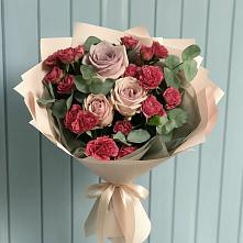 Букет цветов из:  Гвоздики и Розы в Старое Шайгово