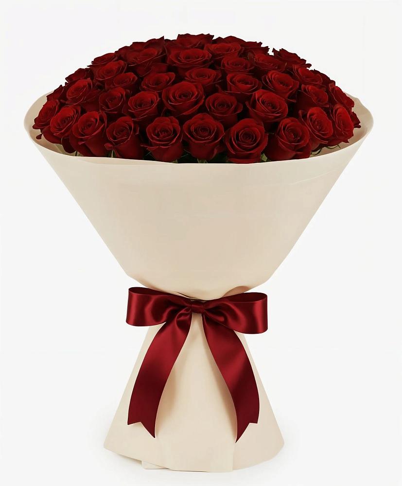 Букет 101 Бордовая роза Блэк Бакарра в Старое Шайгово