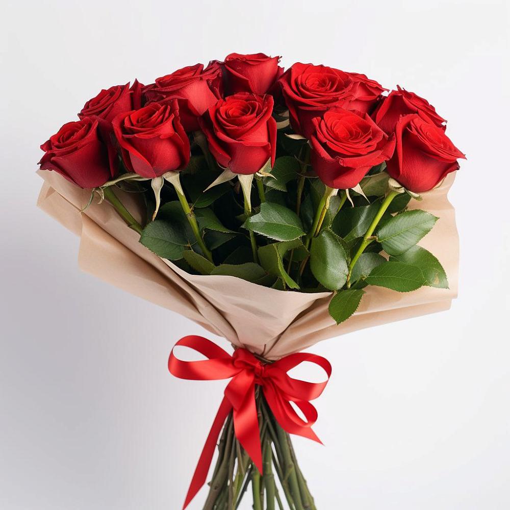 Букет 11 Красных роз Эдлесс Лав в Старое Шайгово