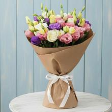 Букет цветов из:  Лизиантусы в Старое Шайгово